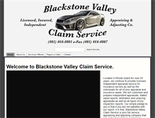 Tablet Screenshot of blackstonevalleyclaimservice.com